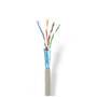 Nedis CAT5e Netzwerkkabel Rolle / Solid / F/UTP / Kupfer / 305 m / Innen / Rund / PVC / Grau / Pull Box - ausziehbar