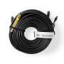 Nedis High Speed ​​HDMI ™ Kabel mit Ethernet / HDMI™ Stecker / HDMI™ Stecker / 4K@30Hz / 18 Gbps / 50.0 m / Rund / PVC / Schwarz / Aufhänger
