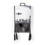 Nedis Stereo-Audiokabel / 2x RCA Stecker / 2x RCA Stecker / Vernickelt / 5.00 m / Rund / Dunkelgrau / Kartonhülle