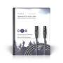 Nedis Balanced Audio-Kabel / XLR 3-Pin Stecker / XLR 3-Pin Buchse / Vernickelt / 15.0 m / Rund / PVC / Dunkelgrau / Kartonverpackung