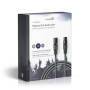 Nedis Balanced Audio-Kabel / XLR 3-Pin Stecker / XLR 3-Pin Buchse / Vernickelt / 15.0 m / Rund / PVC / Dunkelgrau / Kartonverpackung