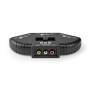 Nedis Composite-Video-Switch / 3-Port port(s) / Anschlüsse – Eingang: 3x Composite Video (RWY) / Anschlüsse – Ausgang: 1x Composite Video (RWY) / 1024x576 / ABS / Schwarz