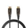 Nedis Aktive optische High Speed ​​HDMI-Kabel mit Ethernet / HDMI™ Stecker / HDMI™ Stecker / 4K@60Hz / 18 Gbps / 15.0 m / Rund / PVC / Schwarz / Kartonverpackung