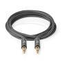 Nedis Stereo-Audiokabel| 3.5 mm Stecker| 3.5| Vergoldet| 1.00 m| rund| - Audio/Multimedia