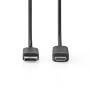 Nedis Displayport-Kabel / DisplayPort Stecker / HDMI™ Stecker / 4K@60Hz / Vernickelt / 2.00 m / Rund / PVC / Schwarz / Box