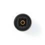 Nedis Toslink Adapter / Toslink Buchse / Toslink Buchse / Gerade / Metall / Gun Metal Grau / 1 Stück / Box
