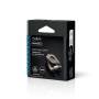Nedis Toslink Adapter / Toslink Buchse / 2x Toslink Buchse / Verteiler / Aluminium / Gun Metal Grau / 1 Stück / Box