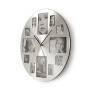 Nedis Wanduhr| Durchmesser 400 mm| Metall| Silber