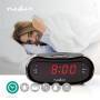 Nedis Digital-Wecker-Radio| LED-Anzeige| AM FM| Snooze-Funktion| Sleep Timer|