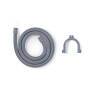 Nedis Ablaufschlauch / 21 mm / 19 mm / 1.5 Bar / 90 °C / 3.00 m / Anwendung: Schüssel / Waschmaschine / Grau