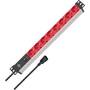 Brennenstuhl 1390007118 - 2 m - 8 AC outlet(s) - Indoor - IP20 - Black,Red - 10 A