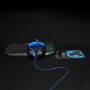 Nedis Gaming Combo Kit / 4-in-1 / Tastatur, Headset, Maus und Mauspad / Blau / Schwarz / QWERTZ / DE-Layout