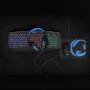 Nedis Gaming Combo Kit / 4-in-1 / Tastatur, Headset, Maus und Mauspad / Blau / Schwarz / QWERTZ / DE-Layout