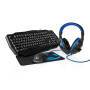 Nedis Gaming Combo Kit / 4-in-1 / Tastatur, Headset, Maus und Mauspad / Blau / Schwarz / QWERTZ / DE-Layout
