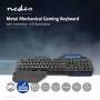 Nedis Wired Gaming Keyboard / USB / Mechanische Tasten / RGB / US international / US-Layout / Stromversorgung über USB / Netzkabellänge: 1.70 m / Gaming