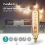Nedis LED-Filament-Lampe E27| T65| 8.5 W| 600 lm| 2000 K| Mit Gold Finish| Retro