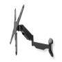 Nedis Schwenkbare TV-Wandhalterung / 23 - 55 " / maximal unterstützes Bildschirmgewicht: 30 kg / Vertikale Bewegung: 0-282 mm / Minimaler Wandabstand: 61 mm / Maximaler Wandabstand: 565 mm / kippbar / drehbar / 3 Drehpunkt(e) / ABS / Stahl / Schwarz