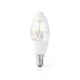 Nedis WIFILF10WTC37 - Smart bulb - Transparent - Wi-Fi - LED - E14 - Warm white