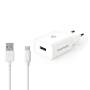 Nedis Netzladegerät| 1x 2.4 A| Anzahl der Ausgänge 1| USB-A| USB Type-C Lose Kabel