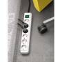 Brennenstuhl 1152320400 - 3 m - 3 AC outlet(s) - White - White