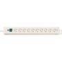 Brennenstuhl BN-1952200100 - 3 m - 10 AC outlet(s) - White - Plastic - White