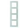 Berker RAHMEN 4-FACH POLARWEISS (10146909     B7 GLAS)