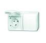 BUSCH JAEGER 20/2 EW-54 - CEE 7/3 - 2P+E - White - IP44 - 250 V - 16 A