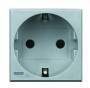 Bticino SCHUKOSTECKDOSE ALUMINIUM SL (HC4141W)