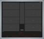 Siemens EX875LYC1E - Black - Built-in - Zone induction hob - Ceramic - 4 zone(s) - 4 zone(s)