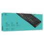 Logitech K120 Corded Keyboard - Full-size (100%) - Wired - USB - QWERTY - Black