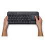 Logitech K400 Plus Tv - Mini - Wireless - RF Wireless - QWERTY - Black