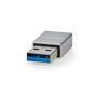 Nedis USB-Adapter| USB 3.2 Gen 1| USB-A Stecker| USB-Typ-C Buchse| Vernickelt|