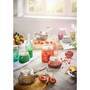 Leifheit Flasche facette 12er Set 0,5 L tender rose Einkochhilfe Saftflasche Einkochflasche