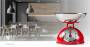 Nedis KASC110RD - Mechanical kitchen scale - 5 kg - 25 g - Red - Stainless steel - Stainless steel - Steel - Countertop