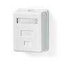 Nedis Netzwerk-Wanddose / An der Wand / 1-Port port(s) / STP CAT6 / Gerade / Buchse / Vergoldet / PVC / Weiss / Umschlag
