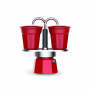 Bialetti Espressokocher Set Mini Express rot+ 2 Espressobecher Bialetti Espressokocher Set Mini Express rot+ 2 Espressobecher
