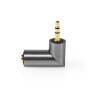 Nedis Stereo-Audio-Adapter| 3.5 mm Stecker| 3.5 Buchse| Vergoldet| Gerade| Metall