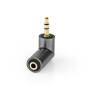 Nedis Stereo-Audio-Adapter| 3.5 mm Stecker| 3.5 Buchse| Vergoldet| Gerade| Metall