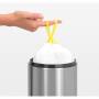 Brabantia Touch Bin 3 Liter Matt Steel Badezimmermülleimer