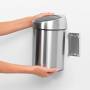 Brabantia Touch Bin 3 Liter Matt Steel Badezimmermülleimer