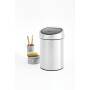 Brabantia Touch Bin 3 Liter Matt Steel Badezimmermülleimer
