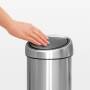 Brabantia Touch Bin 3 Liter Matt Steel Badezimmermülleimer