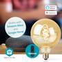 Nedis Smartlife LED Filament Lampe| WLAN| E27| 360 lm| 4.9 W| Warm to Cool White|