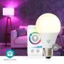 Nedis SmartLife Vollfärbige LED-Lampe| WLAN| E27| 806 lm| 9 W| RGB+ weiss