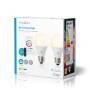 Nedis SmartLife Vollfärbige LED-Lampe| WLAN| E27| 806 lm| 9 W| RGB+ weiss