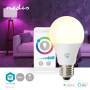Nedis SmartLife Vollfärbige LED-Lampe| WLAN| E27| 806 lm| 9 W| RGB+ weiss