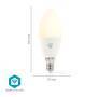 Nedis SMARTLIFE LED E14 470LM 4,9W (WIFILRC10E14)