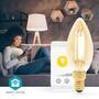 Nedis Smartlife LED Filament Lampe| WLAN| E14| 470 lm| 4.9 W| Warmweiss| 1800 - 3000