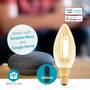 Nedis Smartlife LED Filament Lampe| WLAN| E14| 470 lm| 4.9 W| Warmweiss| 1800 - 3000