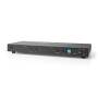 Nedis HDMI ™ Matrix Switch / 4x 2-Port port(s) / 4x HDMI™ Eingang / 2x 3.5 mm / 2x HDMI™ Ausgang / 2x TosLink / 4K@60Hz / 18 Gbps / ferngesteuert / Metall / Anthrazit